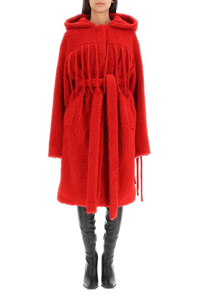 Stella McCartney Fringed Teddy Coat商品第2张图片规格展示