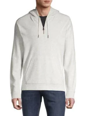 商品Vince|​Textured Quarter-Zip Hoodie,价格¥624,第1张图片详细描述