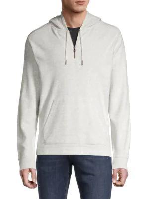 商品Vince|​Textured Quarter-Zip Hoodie,价格¥574,第1张图片