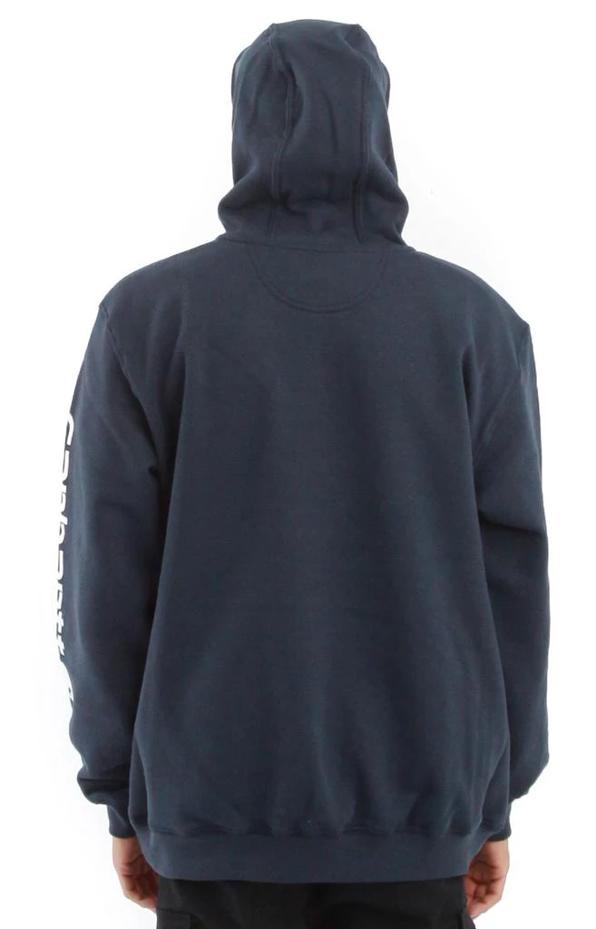 商品Carhartt|(K288) MW Signature Sleeve Logo Pullover Hoodie - New Navy,价格¥405,第2张图片详细描述