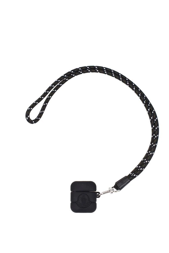 商品Moncler|Gift ideas airpods case Silicone Black,价格¥702,第1张图片