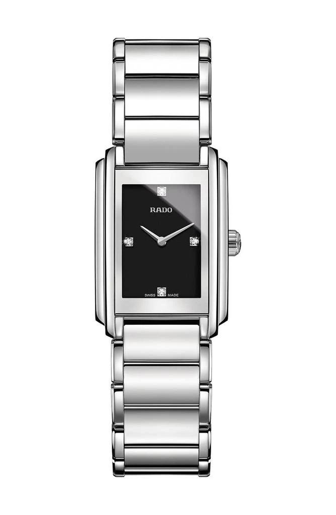 商品Rado|Women's Integral Diamond Bracelet Rectangle Watch, 22.8mm x 33.1mm,价格¥7497,第1张图片