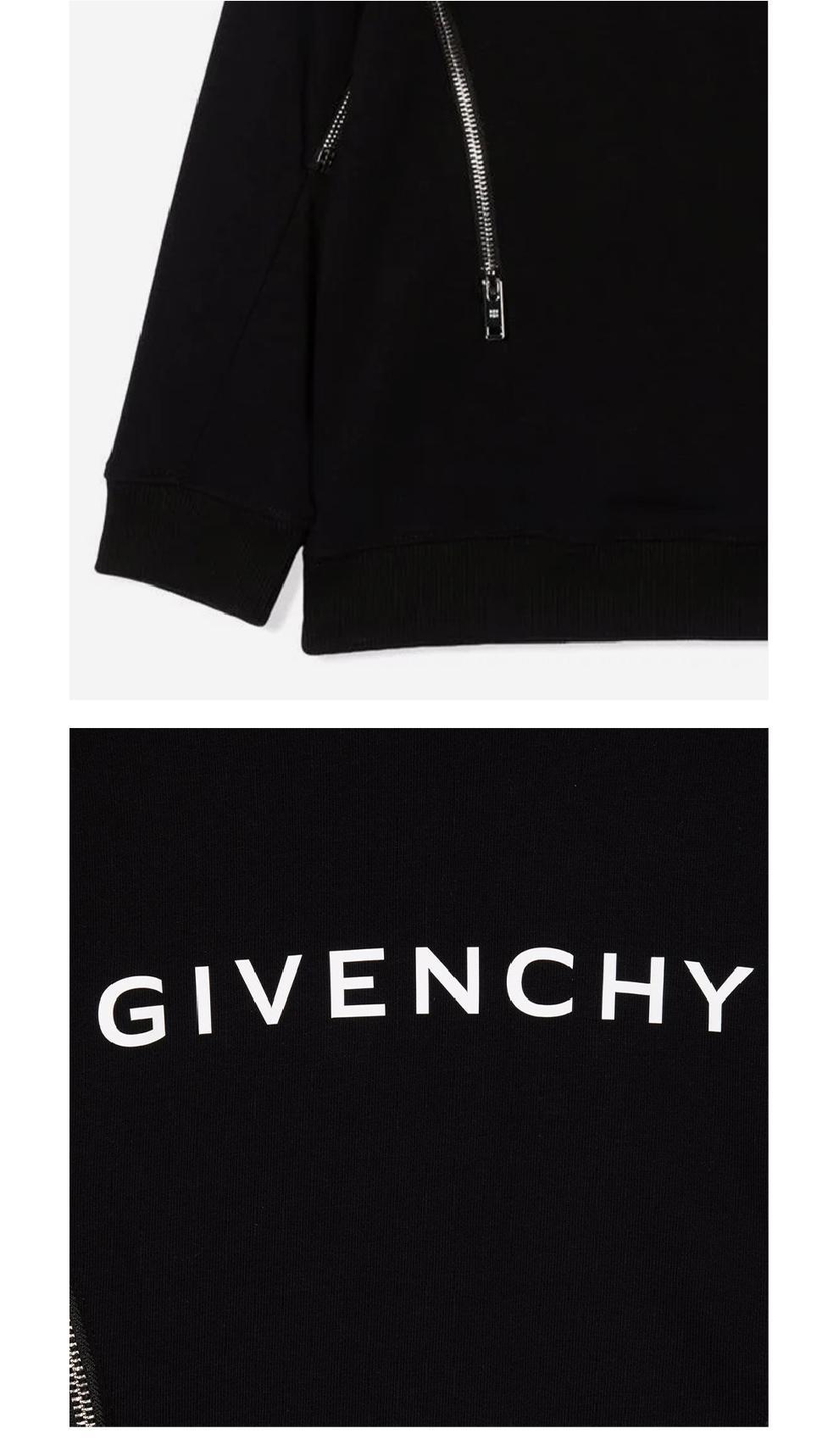 商品Givenchy|大童款 黑色logo印花连帽衫卫衣【香港仓极速发货】,价格¥2304,第7张图片详细描述