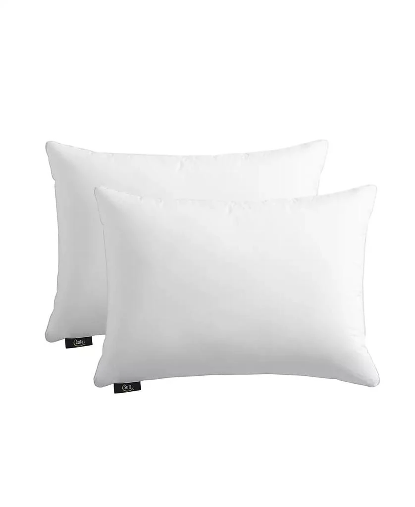 商品Serta|HeiQ Cooling Softy-Around Feather & Down 2-Pack Pillow, Standard/Queen,价格¥861,第1张图片