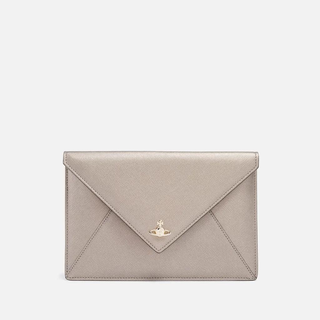 商品Vivienne Westwood|Vivienne Westwood Saffiano Leather Envelope Clutch,价格¥1481,第1张图片