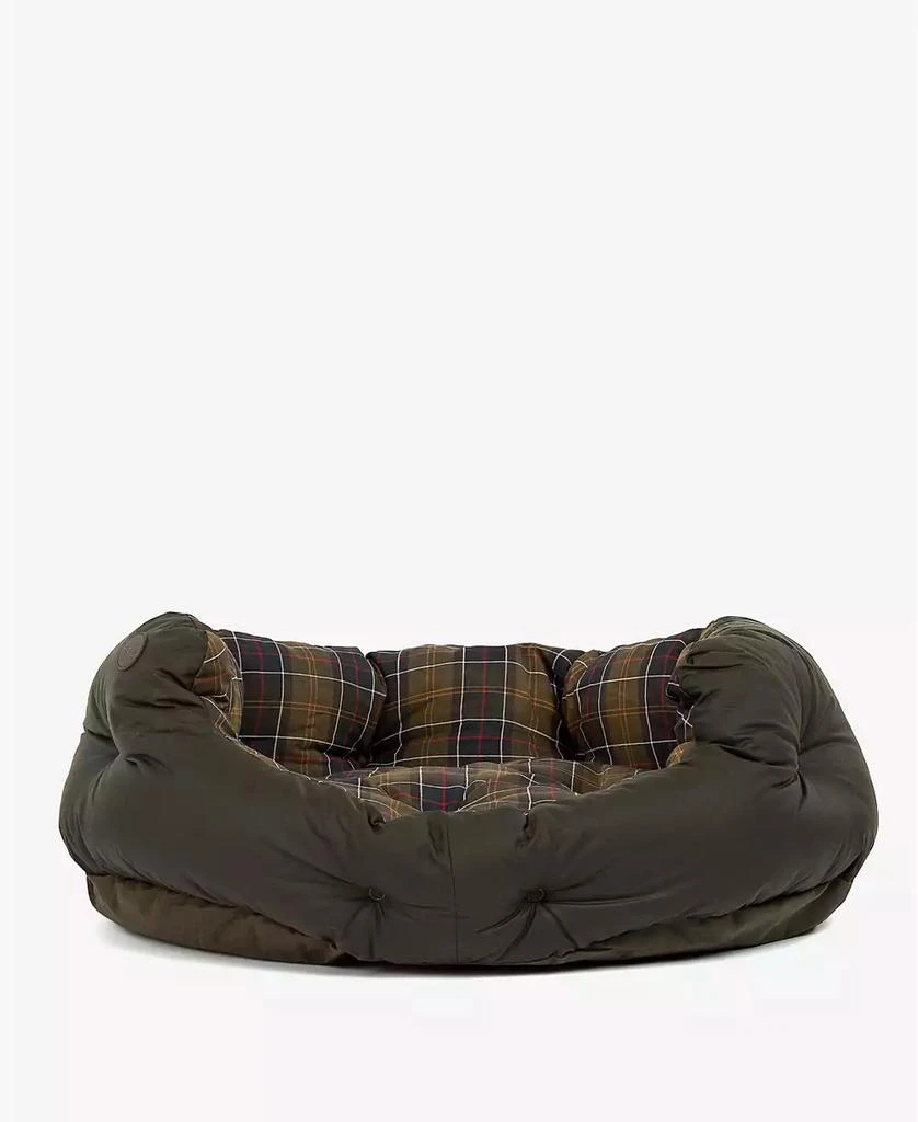 商品Barbour|Plaid Lined Waxed Cotton Slumber Pet Bed, Large,价格¥417,第3张图片详细描述