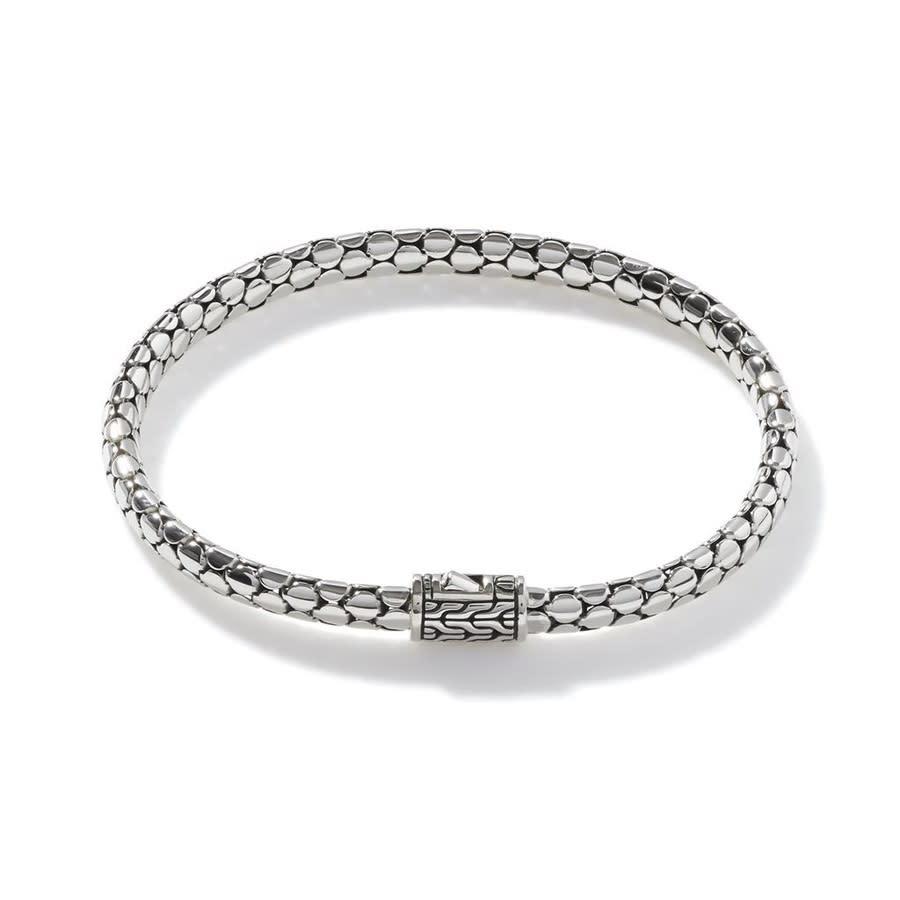 John Hardy Dot Silver Slim Chain Bracelet Size Medium - BB34386XM商品第1张图片规格展示