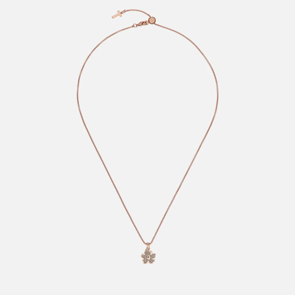 商品Ted Baker London|Ted Baker Lilea Rose Gold-Tone and Glittered Enamel Necklace,价格¥205,第3张图片详细描述