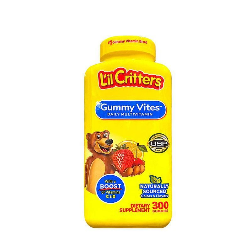 商品L'il Critters|美国直邮LilCritters丽贵小熊糖儿童复合维生素宝宝软糖300粒,价格¥235,第1张图片