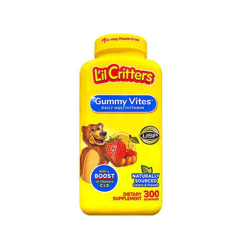 商品L'il Critters|美国直邮LilCritters丽贵小熊糖儿童复合维生素宝宝软糖300粒,价格¥228,第1张图片