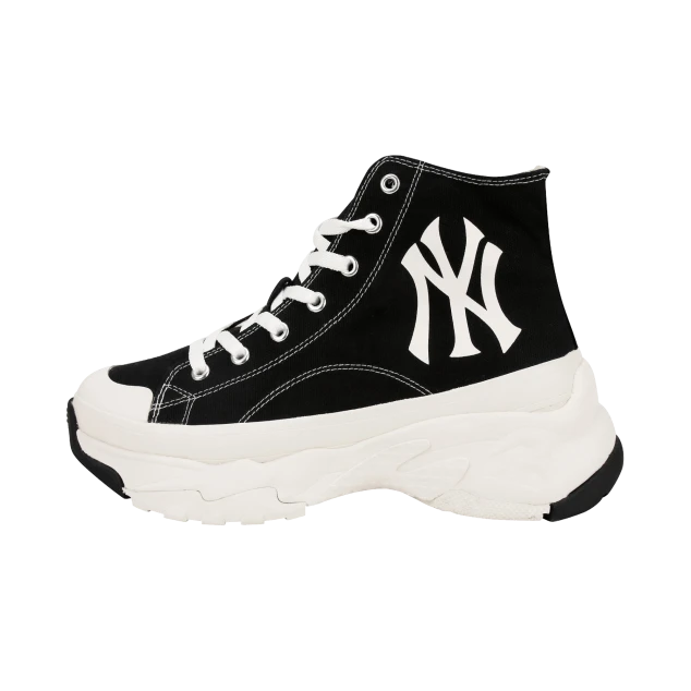 【包邮包税】美联棒 MLB 黑色厚底 高帮帆布鞋 32SHU1111 50L 商品