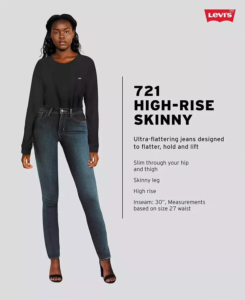 商品Levi's|Women's 721 High-Rise Stretch Skinny Jeans,价格¥318,第5张图片详细描述