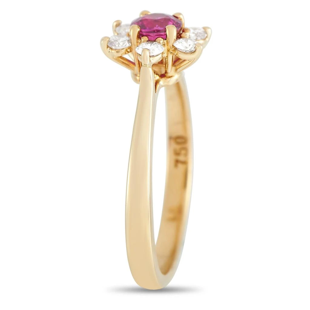 商品[二手商品] Tiffany & Co.|Tiffany & Co. 18K Yellow Gold 0.25 ct Diamond and Ruby Ring,价格¥18345,第2张图片详细描述