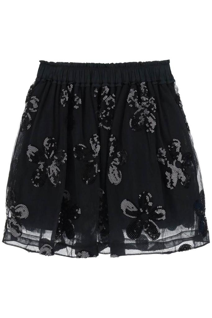 Simone rocha embroidered tulle tutu skirt商品第1张图片规格展示