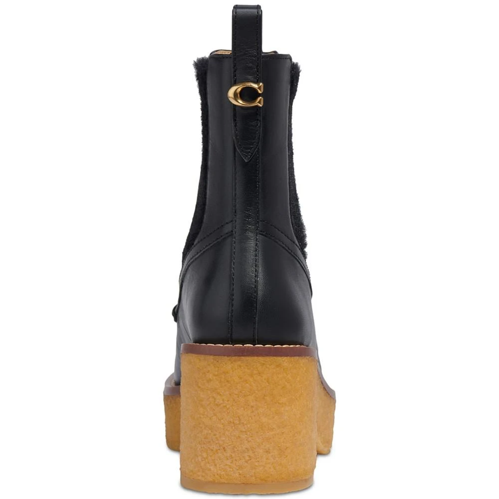 商品Coach|Women's Delaney Platform Gum-Sole Chelsea Booties,价格¥972,第3张图片详细描述