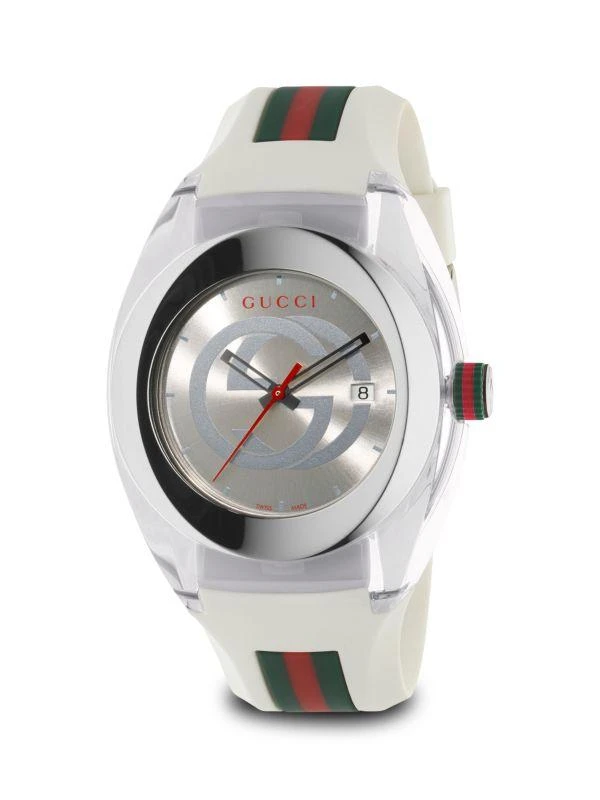 商品Gucci|Sync Stainless Steel & Rubber-Strap Watch,价格¥3088,第1张图片