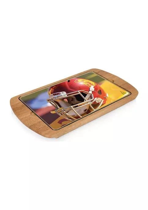 商品Heritage|Ncaa Usc Trojans Billboard Glass Top Serving Tray,价格¥671,第1张图片