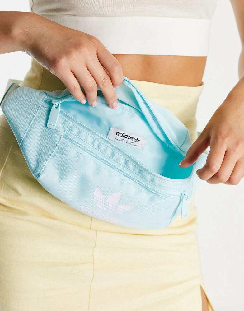 商品Adidas|adidas Originals trefoil bumbag in blue,价格¥206,第4张图片详细描述