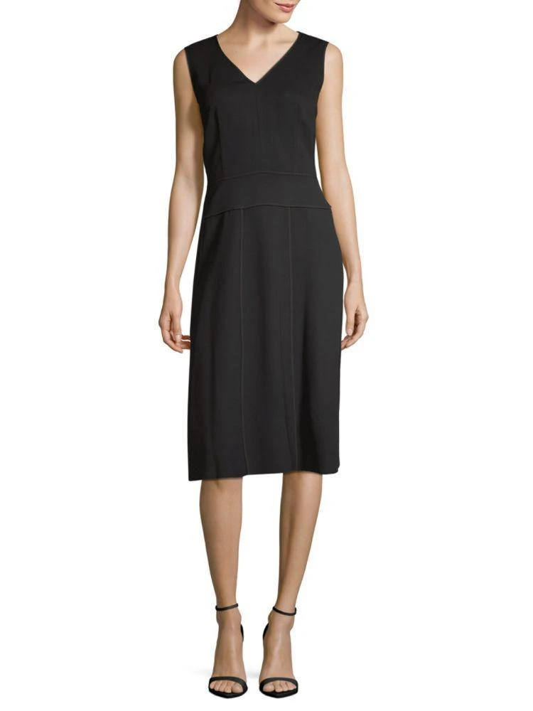 商品Lafayette 148 New York|Emlia V-Neck Shift Dress,价格¥1939,第1张图片