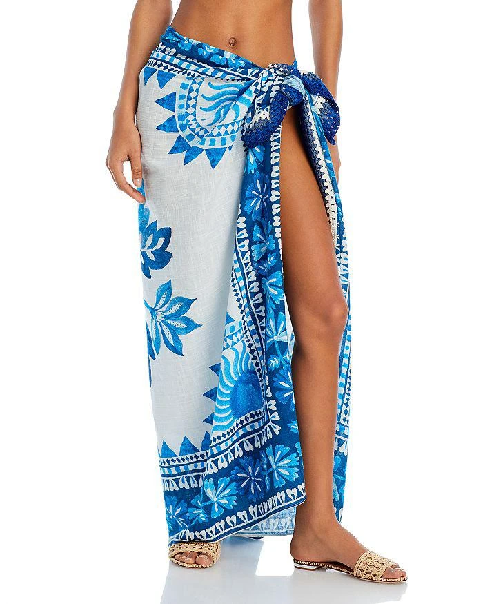 商品Farm Rio|Flora Tapestry Sarong Swim Cover-Up,价格¥311,第1张图片