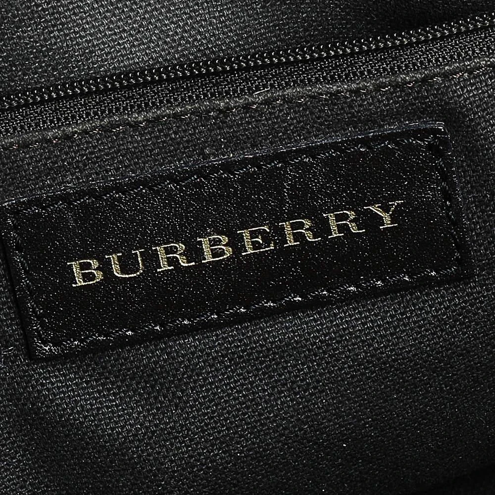 Burberry Beige/Dark Brown Haymarket Check Coated Canvas And Leather Shoulder Bag 商品