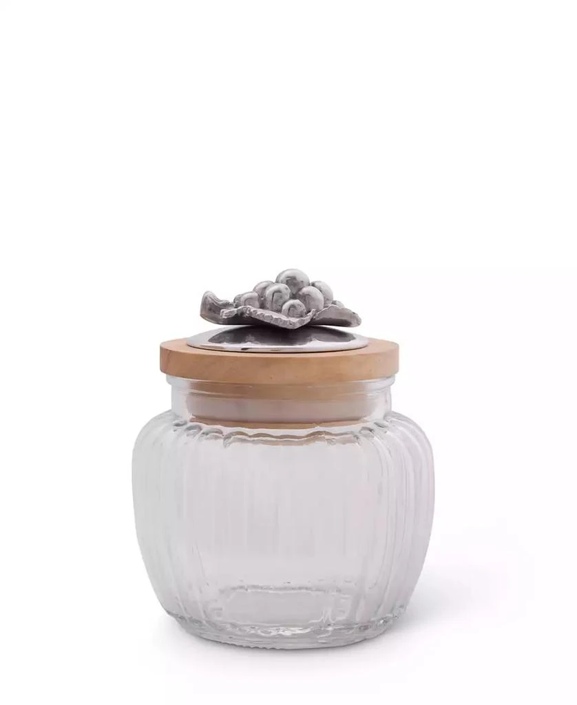 商品Arthur Court|Canister Glass for Kitchen with Rubber Airtight Seal for Food Storage Grape Knob,价格¥774,第5张图片详细描述