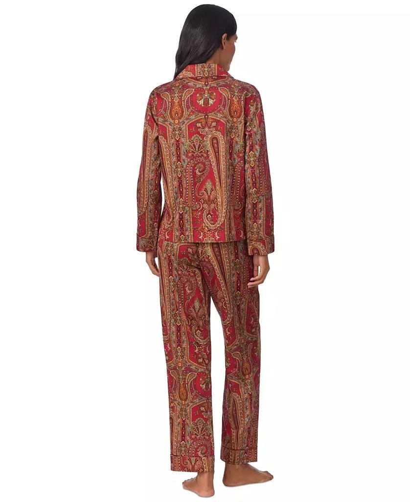 商品Ralph Lauren|Women's Long-Sleeve Paisley Pajama Set,价格¥351,第5张图片详细描述