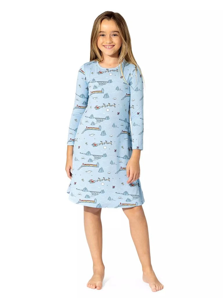 商品Bellabu Bear|Little Girl's & Girl's Polar Express Long-Sleeve Nightgown,价格¥255,第3张图片详细描述