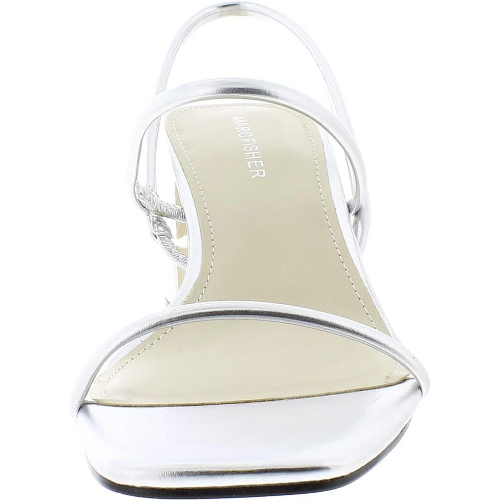 Marc Fisher Womens Galvin Faux Leather Slingback Block Heel 商品