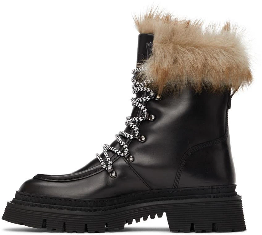 商品Giorgio Armani|Black Neve Hiking Boots,价格¥9033,第3张图片详细描述