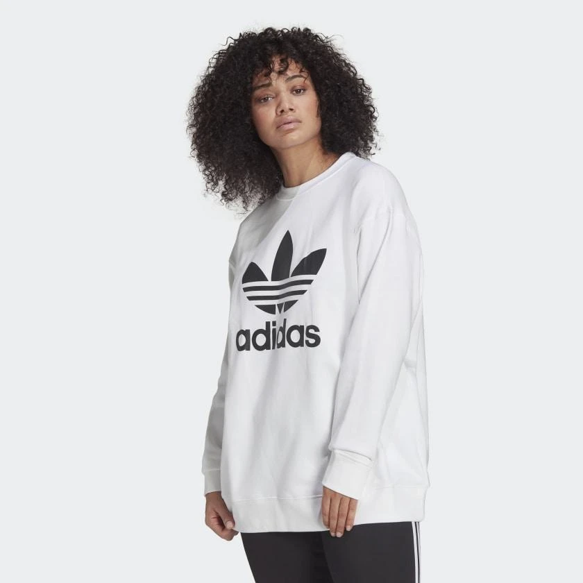 商品Adidas|Women's adidas Trefoil Crew Sweatshirt (Plus Size),价格¥240,第2张图片详细描述