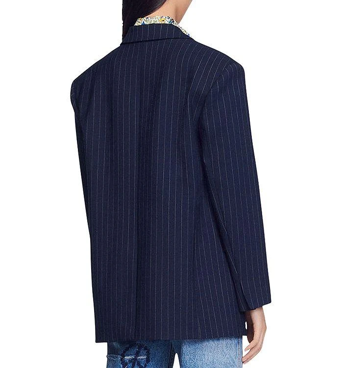 商品Sandro|Diane Pinstriped Blazer,价格¥2150,第2张图片详细描述
