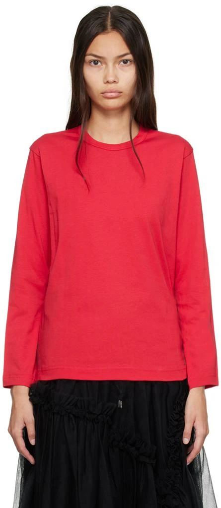 商品Comme des Garcons|Red Printed Long Sleeve T-Shirt,价格¥297,第1张图片