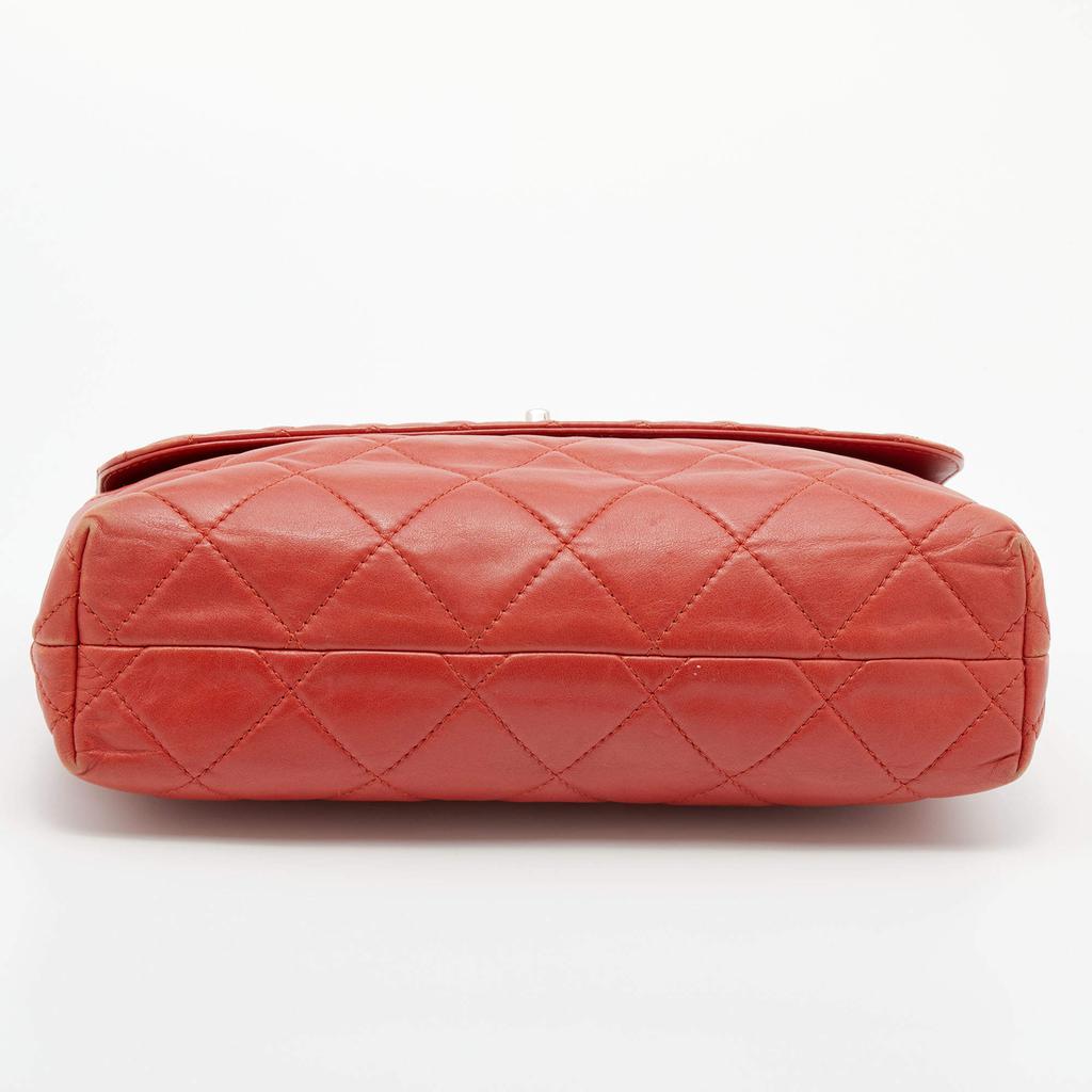 Chanel Orange Quilted Leather In-The-Business Flap Bag商品第6张图片规格展示