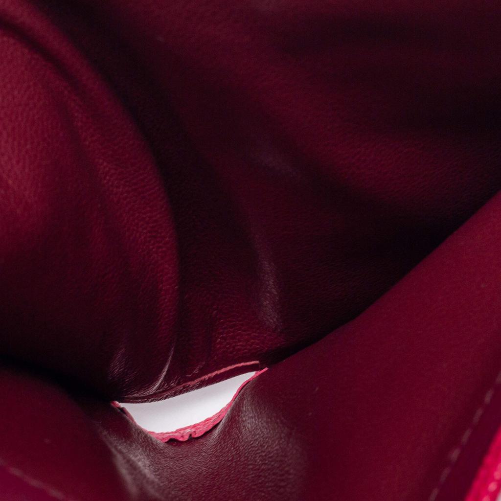商品[二手商品] BVLGARI|Bvlgari Fuchsia Leather Bvlgari Trifold Wallet,价格¥2215,第5张图片详细描述