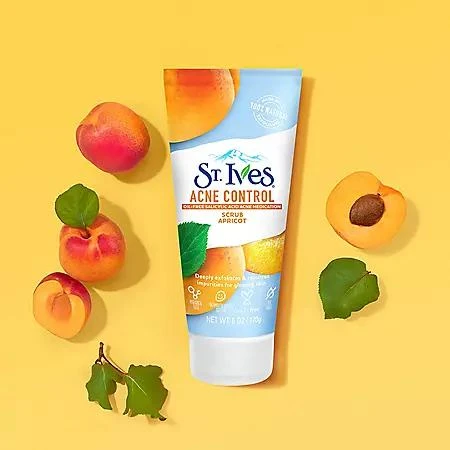 商品St. Ives|St. Ives Acne Control Apricot Scrub, 6 oz., 3 pk.,价格¥96,第3张图片详细描述