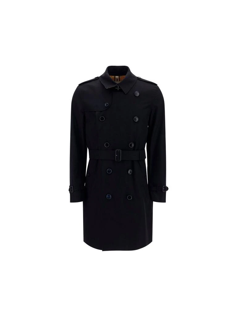 商品Burberry|Burberry Men's Black Other Materials Trench Coat,价格¥19775,第1张图片