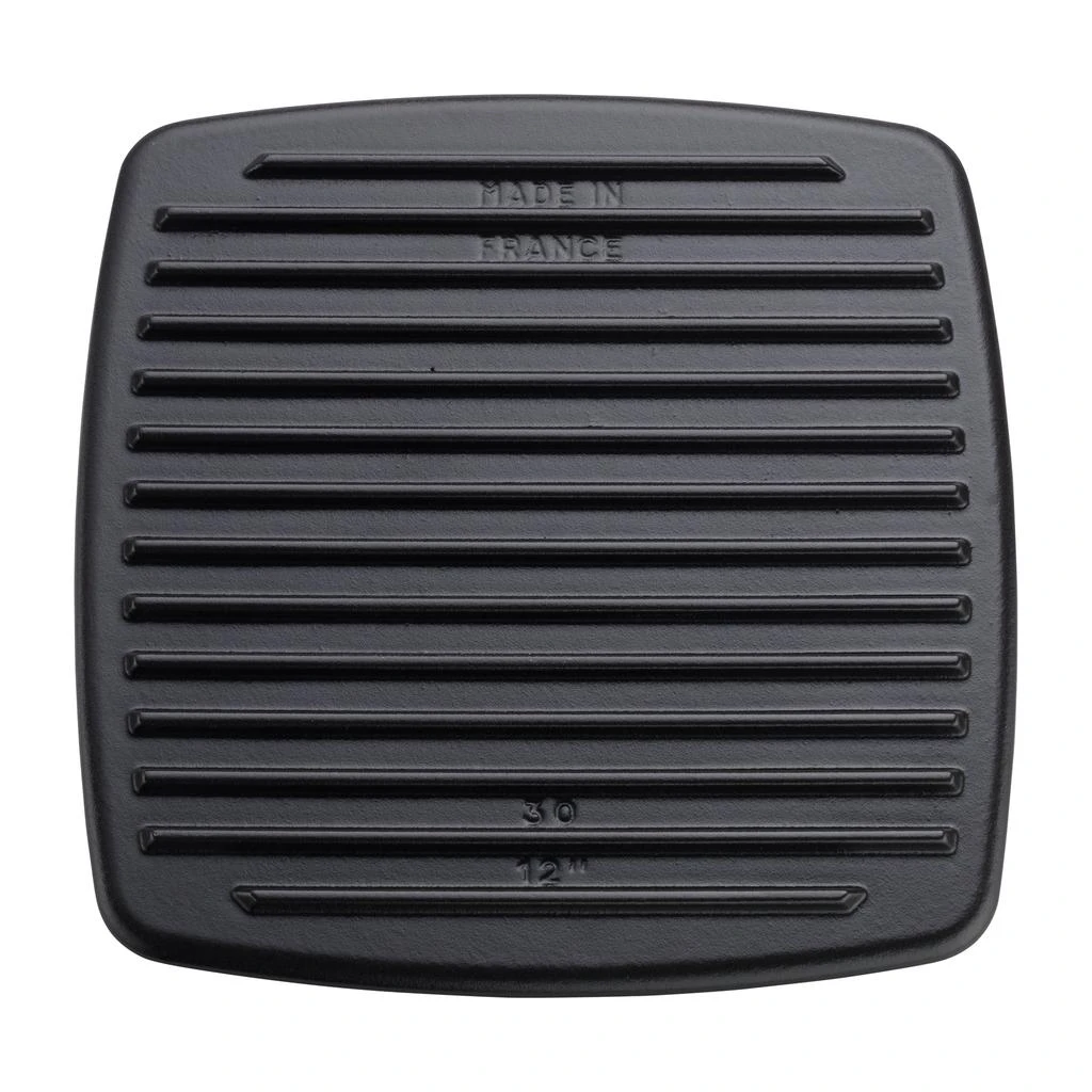 商品Staub|Cast Iron 10.3-inch Square Grill Press - Matte Black (Fits 12-inch Grill Pan),价格¥791,第3张图片详细描述