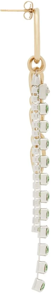 商品Justine Clenquet|SSENSE Exclusive Gold & Green Ewan Earrings,价格¥866,第2张图片详细描述