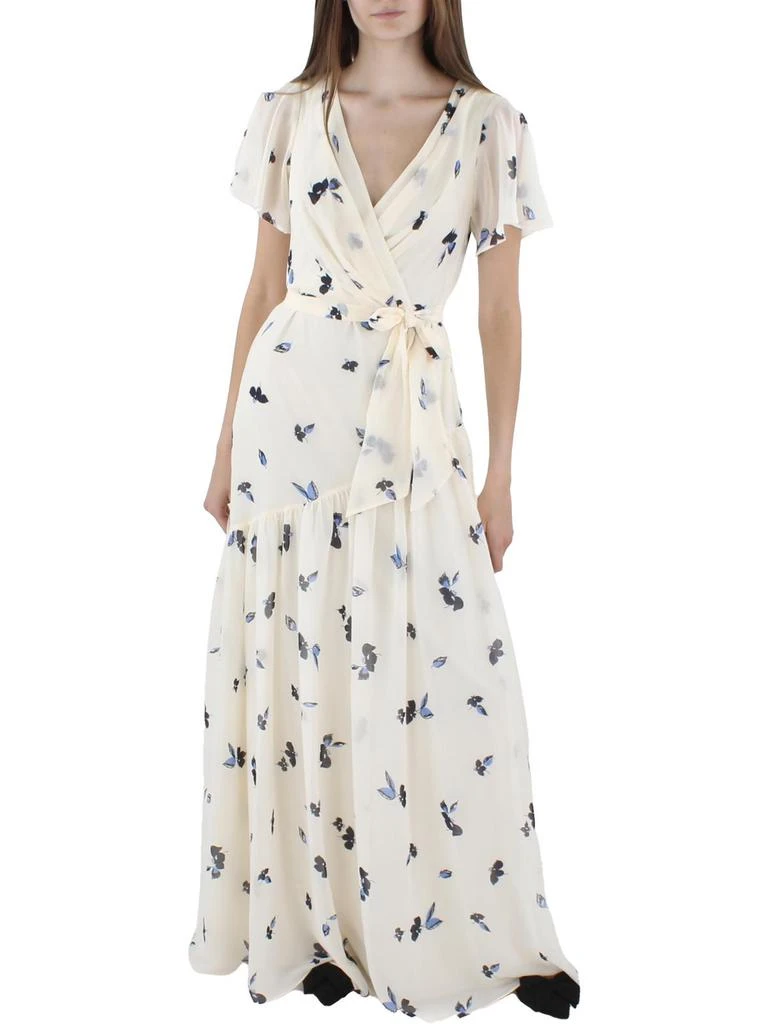 商品Ralph Lauren|Womens Crinkled Maxi Fit & Flare Dress,价格¥299,第1张图片