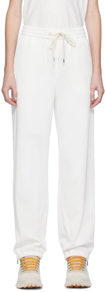 商品Moncler|White Drawstring Lounge Pants,价格¥5236,第1张图片