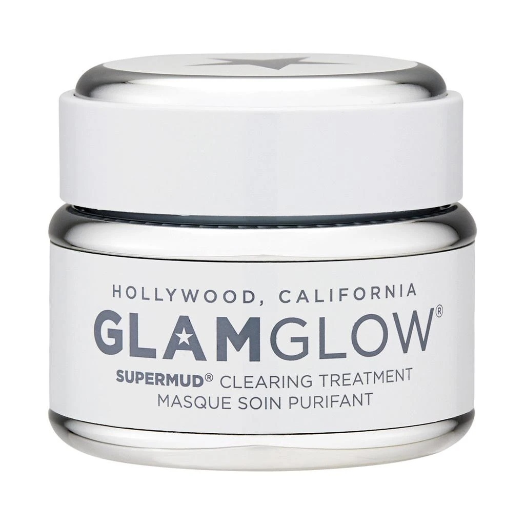 商品Glamglow|GlamGlow格莱魅  幕后明星双重焕肤泥浆面膜发光面膜 - 发光白罐 50g,价格¥444,第1张图片