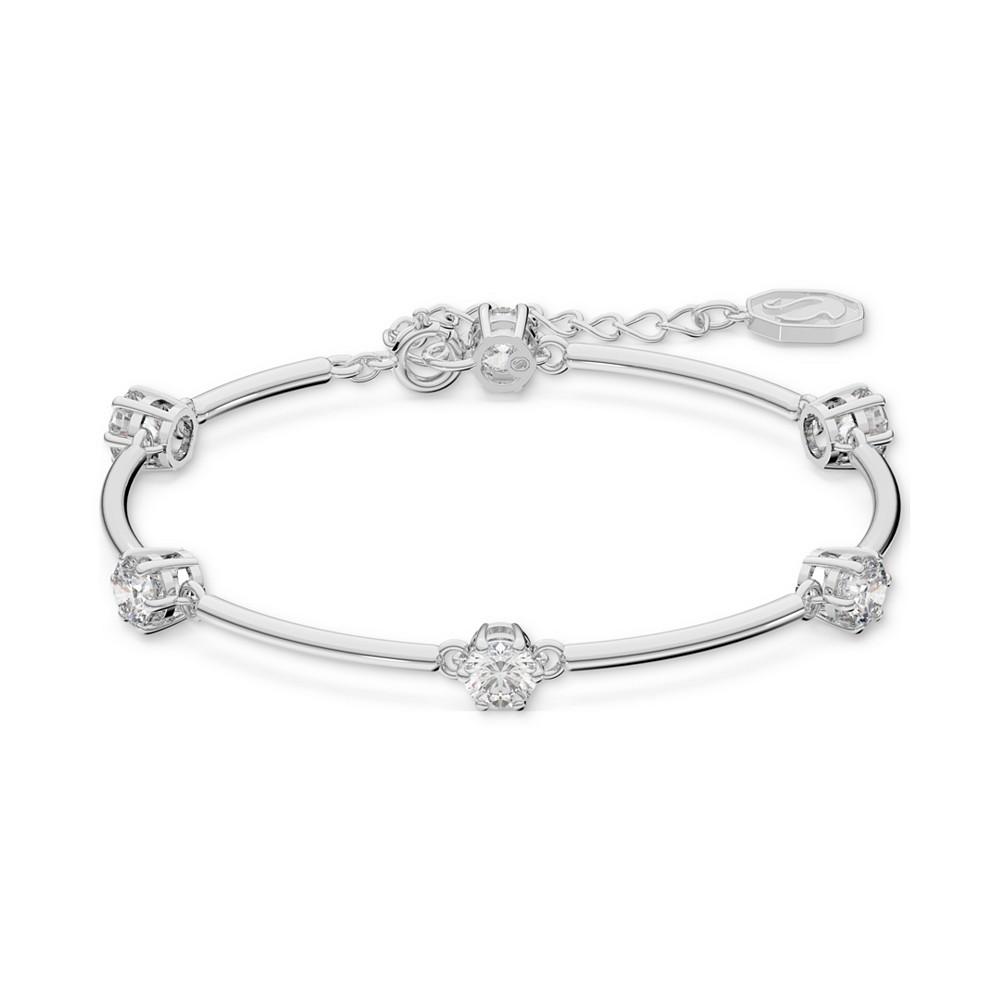 Silver-Tone Constella Crystal Bangle Bracelet商品第1张图片规格展示