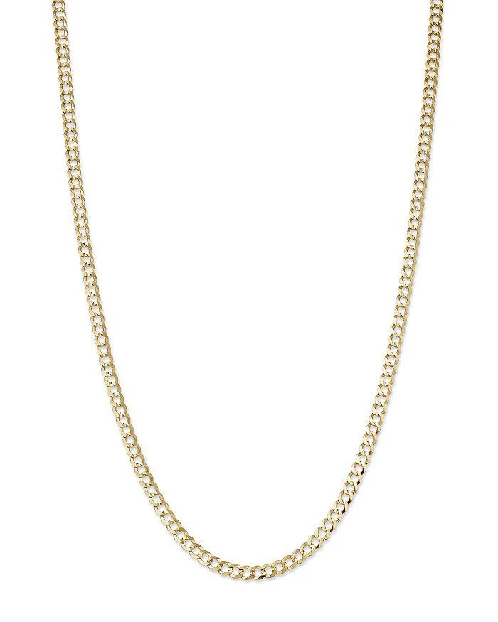 商品Bloomingdale's|Men's Curb Link Chain Necklace in 14K Yellow Gold, 22" - Exclusive,价格¥40406,第1张图片详细描述