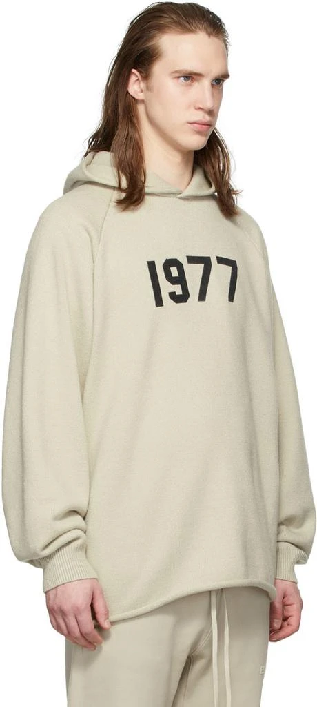 商品Essentials|Beige Knit '1977' Hoodie,价格¥646,第2张图片详细描述