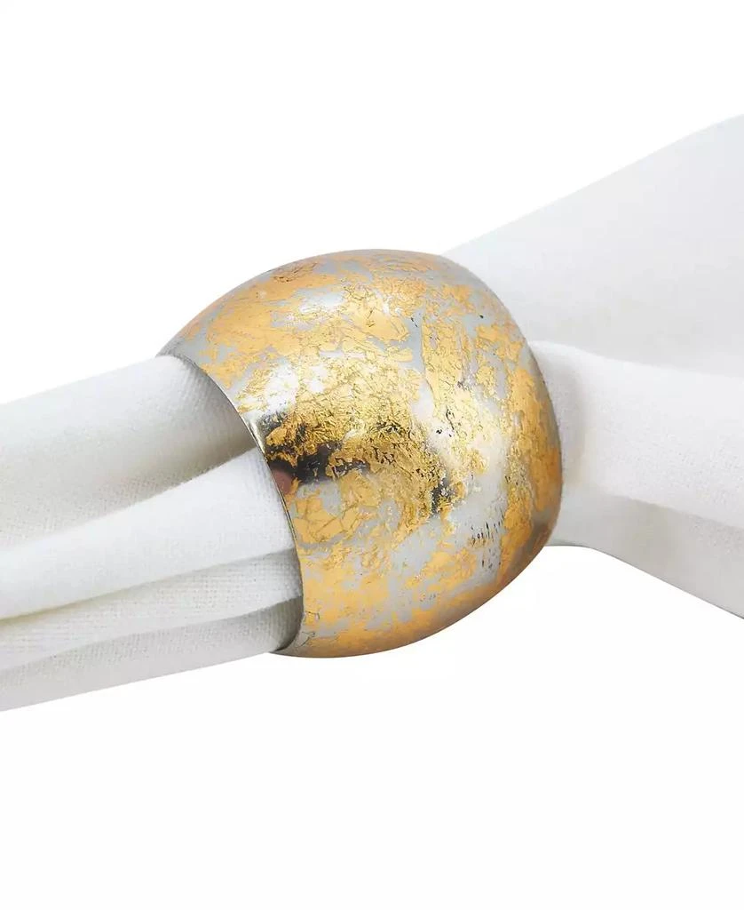 商品Saro Lifestyle|Texture Design Napkin Ring, Set of 4,价格¥410,第3张图片详细描述