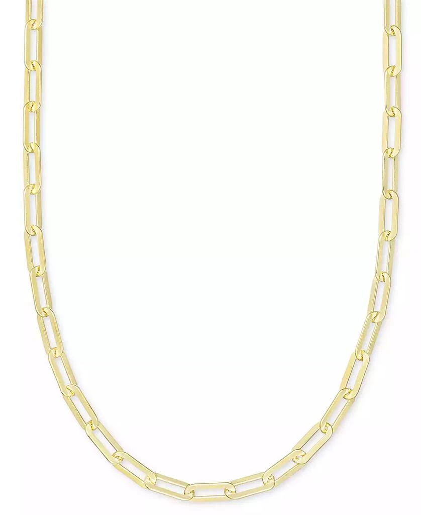 商品Giani Bernini|Paperclip Link 18" Chain Necklace in 18k Gold-Plated Sterling Silver or Sterling Silver, Created for Macy's,价格¥1145,第1张图片