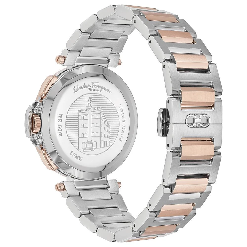 商品Salvatore Ferragamo|Women's Swiss Chronograph Legacy Two Tone Stainless Steel Bracelet Watch 40mm,价格¥8121,第3张图片详细描述