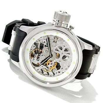 商品Invicta|Russian Diver Skeletonized Mechanical Men's Watch 1242,价格¥748,第1张图片