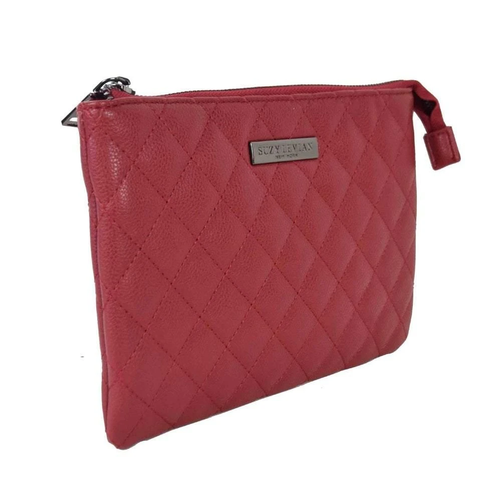 商品Suzy Levian|Small Faux Leather Quilted Clutch Handbag,价格¥660,第1张图片